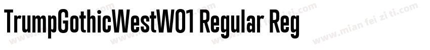 TrumpGothicWestW01 Regular Regular字体转换